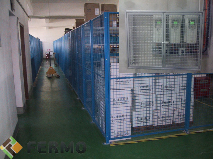 Protective guards made of welded wire mesh