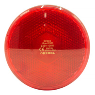 Radiant Infrared Insulated Glass Bulb POWER Heat 100W Red