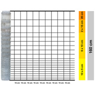 Dense forest net for poultry and hares 160/20/15 MEDIUM+ for the protection of orchards and fields 50 m
