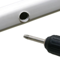 Profiled tap fi 9 mm holes for nipple drinkers