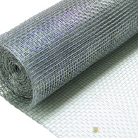 Woven mesh 10 x 10 mm galvanized wire 1 mm 5 m
