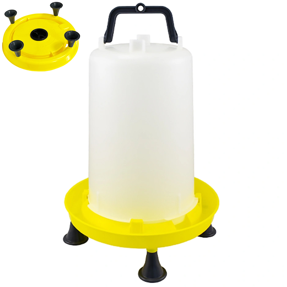 15 L Chicken Drinker with Fill Cap, Legs & Carry Handle