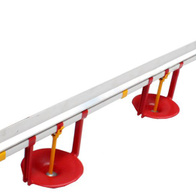 Drinking system for turkeys - 3m + 5 drinkers with large eaves cups for fattening indores