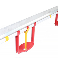 Line of the drinking system for turkeys 4 drinkers with narrow cups - 3 m long