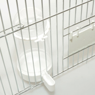 Container for water and feed for canaries and parrots 350 ml white