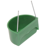 Feeder drinker for exotic birds fixed on a small wire