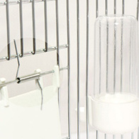 Spring for cage doors for canaries, parrots