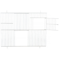 Front for cage for songbirds 40 x 30 cm - 1 x door, 2 x flip-flops