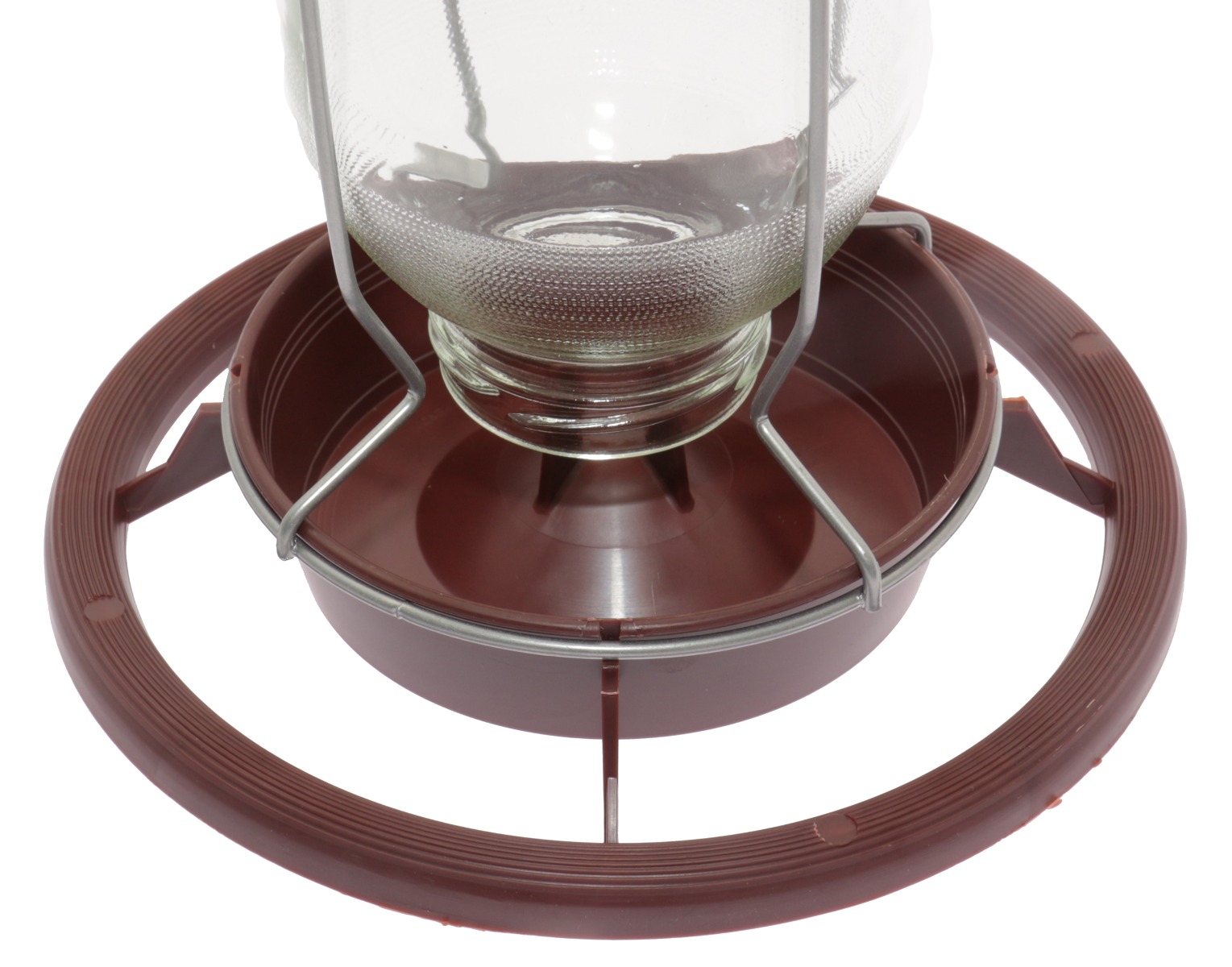 Drinker bottle feeder for canaries and parrots 1l brown