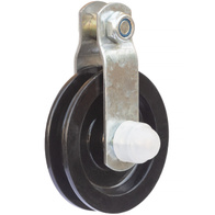 Block 80 mm roller for hanging feeding line in feed systems bearing