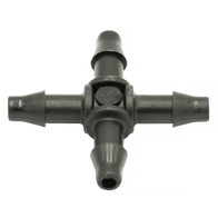 Cross hose connector fi 4 mm for watering systems