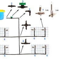 Straight connector for hose fi 4 mm for rodent watering systems