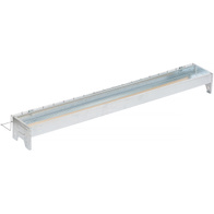 Metal trough feeder 100cm for chickens and layers