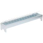 Metal trough feeder 75cm for chickens and layers