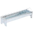 Metal trough feeder 50cm for chickens and layers