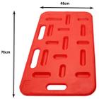 Drive plate, separation panel for pigs 46 x 76 cm red