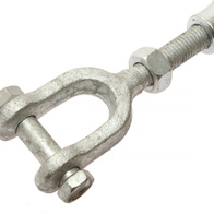 Closed galvanized screw 12 mm for tensioning steel cables