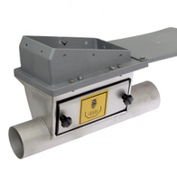 Stainless steel boot through under the silo for fi 75 mm