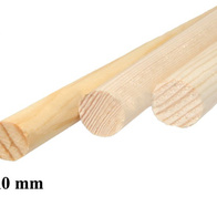 Pine poles for songbirds fi 10 mm - 1 pc.