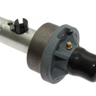 Spiral mounting shaft with bearing for galvanized boots on pipe fi 75 mm