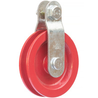 Block 90 mm rope sheave for manual lift in watering system