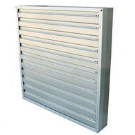 Galvanized blind 138 x 138 cm Multifan for gable ventilation