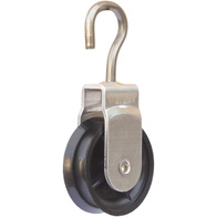 40 mm nylon block with aluminum body with open non-rust hook