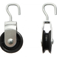 40 mm nylon block with aluminum body with open zinc hook