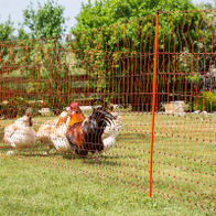 Mesh for electric fences - height 112 cm - double spitz - orange