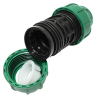 Straight connector PE 2 x fi 32 mm for watering systems