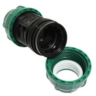 Straight connector PE 2 x fi 40 mm for watering systems