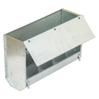 Feeder for rabbits metal 40cm with lid