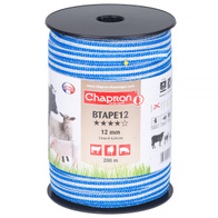 Blue polytape for fencings 12 mm BPolypolytape12 roll 200 m