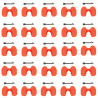 Set of 25 beak covers with 25 Holland pins