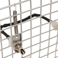 Nipple drinker for rabbits for hose fi 4 mm attached to the cage