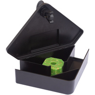 Corner feeder deratization station for poison for mice