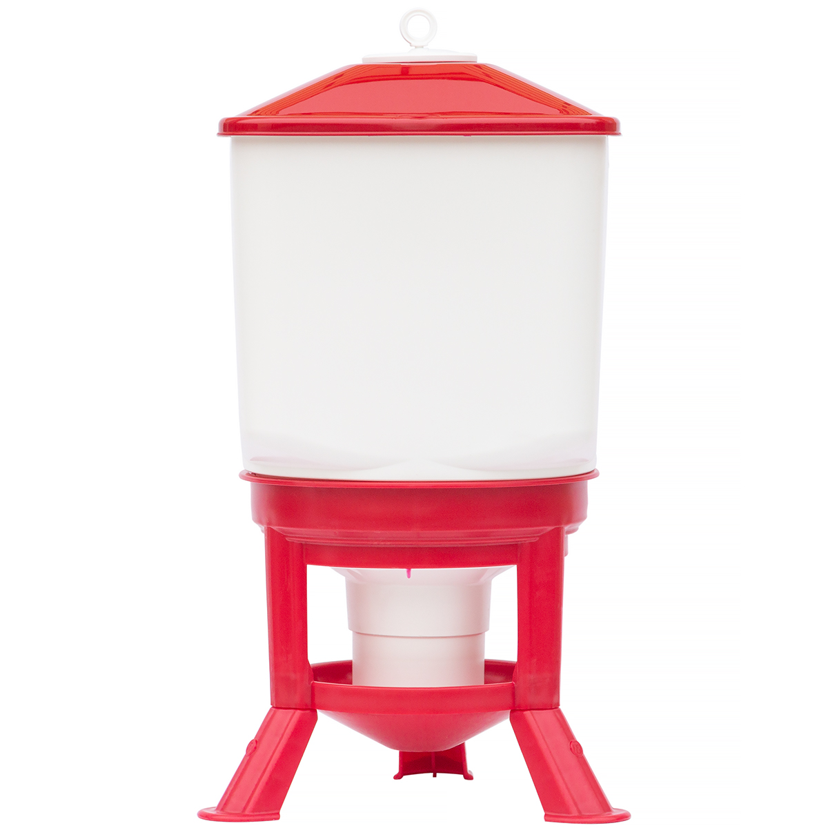 Drinker with hopper 50 liters TYTAN for poultry on legs - plastic
