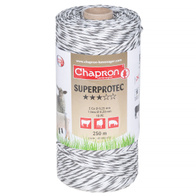 Polytapeing white and black for fencing copper conductors SUPERPROTEC 250 m