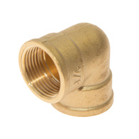 Knee angle connector brass GW 3/4 inch