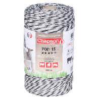 Polywire white and black for fencing copper conductors POLY15 300 m