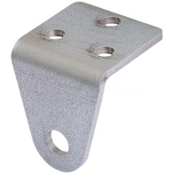 Mounting plate angled bracket for hanging the block