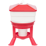 Drinker with hopper 30 liters TYTAN for poultry on legs - plastic