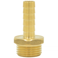 Brass hose connector fi 10 mm with GZ 1/2 inch