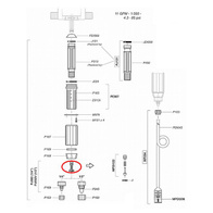 White non-return valve for Dispenser Dosatron D25RE2 0.2-2% - MPDI122