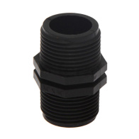 Nipple straight plastic connector 2 x GZ 3/4 inch