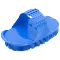 Needle scraper for horses and cattle with clasp