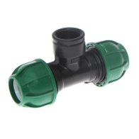 Tee connector PE 2 x fi 32 mm + GW 1 inch