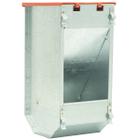 Rabbit feeder metal 14cm with lid