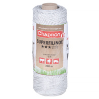 SUPERFILINOX white polywire for electric fencings - length 200 m