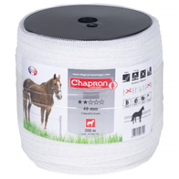 ECON electric fence polytape - white 40mm/200m